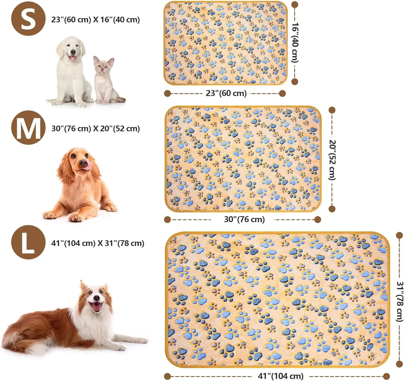 لينة رقيق بطانية حيوانات أليفة عالية الجودة لطيف الكلب القط باو طباعة سميكة المرجان الصوف البطانيات الحيوانات الأليفة حصيرة وسادة حرارية دافئة ومريحة