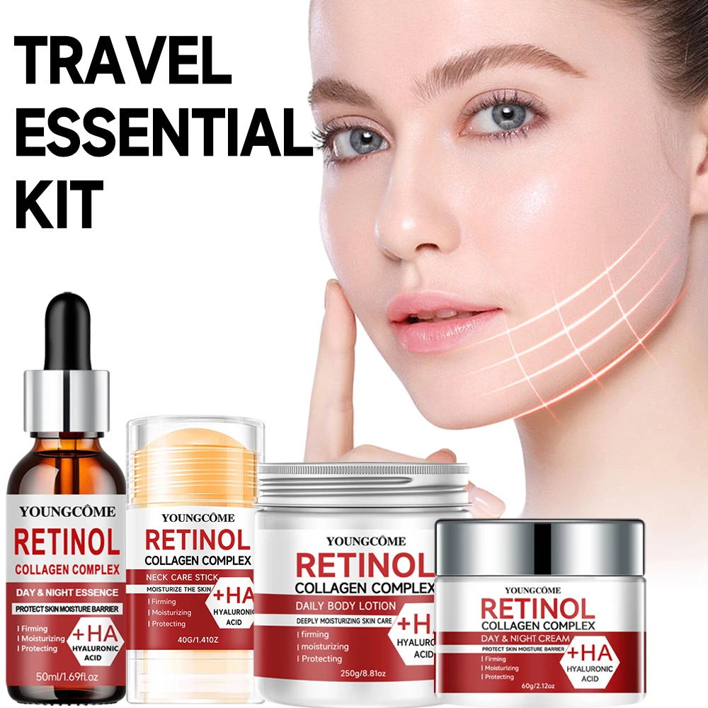 Collagen, Retinol & Hyaluronic Acid Cream - Anti-Aging Face Moisturizer for Face, Firming Skin Care Neck, Daily Moisturizer Face