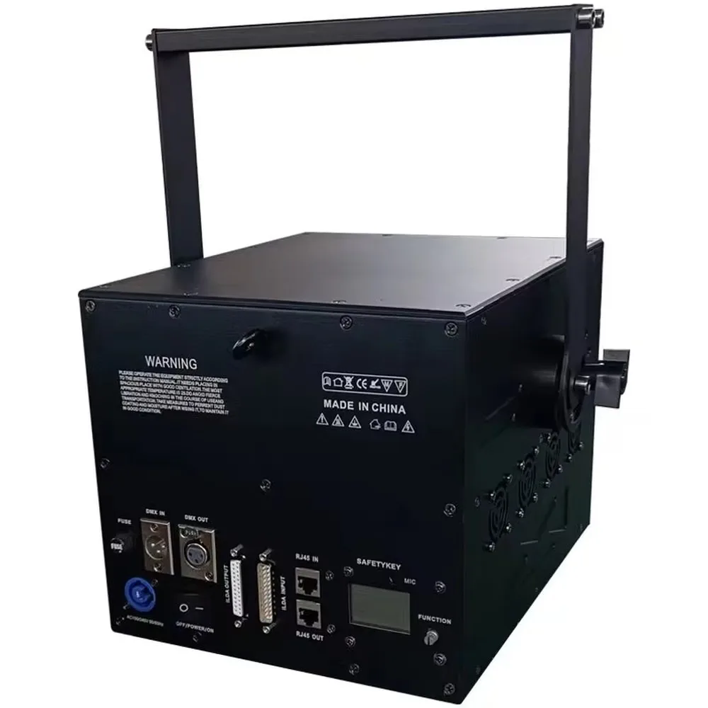 RGB Full Color Animation Laser Light 10W DJ Disco Stage Wedding Party Equipment Professional DMX Laser Projector