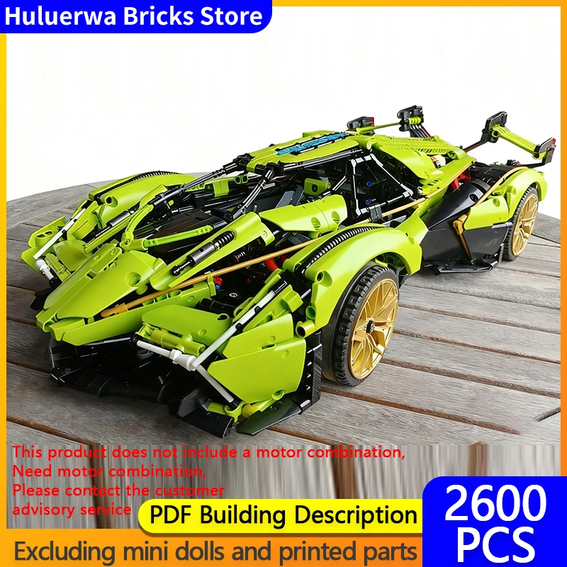 

Speed Racing Car Model MOC Building Bricks Vision GT Hypercar Modular Technology Gifts Holiday Assemble Children Toys Suit