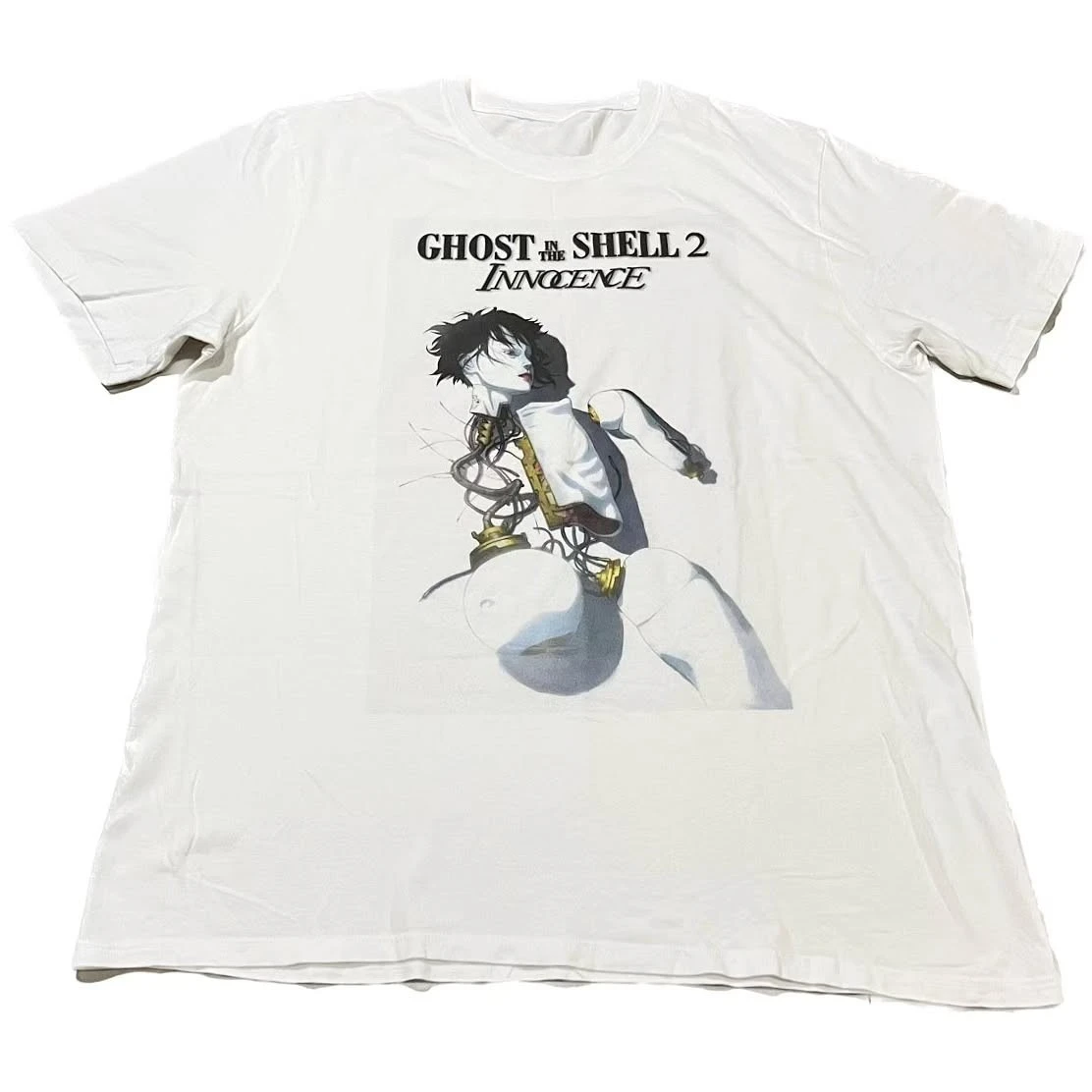 Vintage Ghost in The Shell 2 Innocence Anime Manga Graphic Tee Cotton Mens Womens T-Shirt Summer Streetwear