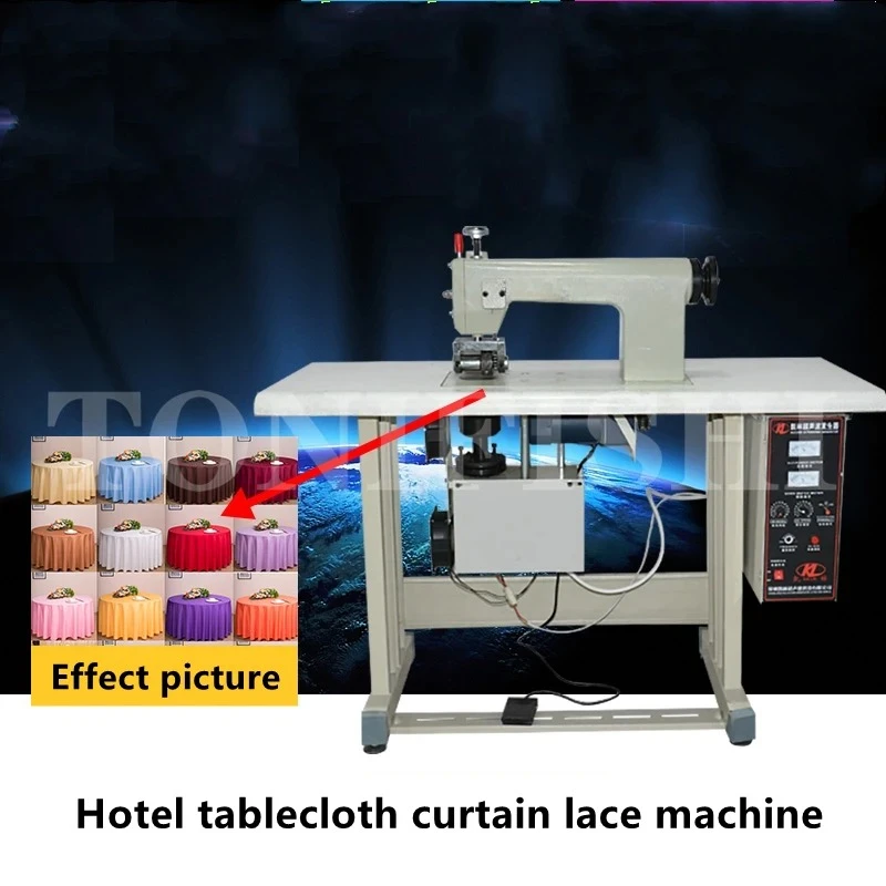 

Ultrasonic lace machine bed sheet table cloth sewing machine embossing machine curtain hotel table cloth making