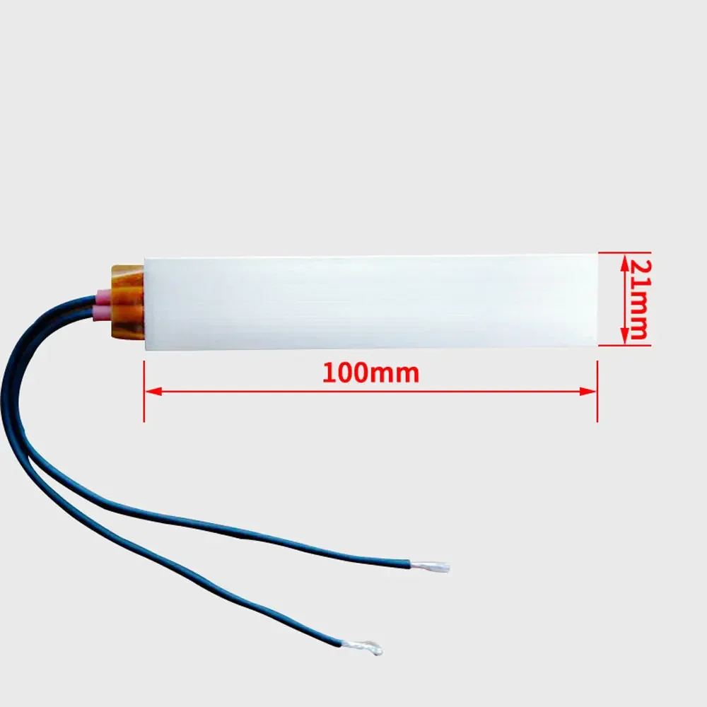 100x21x5mm 12V 24V 36V 48V 110V 220V PTC  Heater Element Constant Thermostat Electric Heating Sensor incubator Aluminum Shell