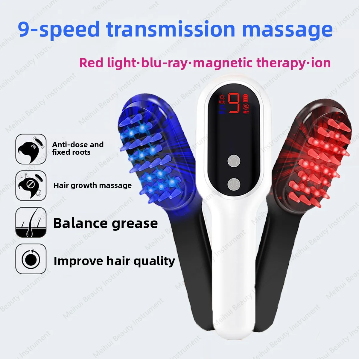 

Anti Hair Loss Artifact, Meridian Unblocking, Scalp Massager, Hair Generating Electric Therapy, Red Light Hair Generating