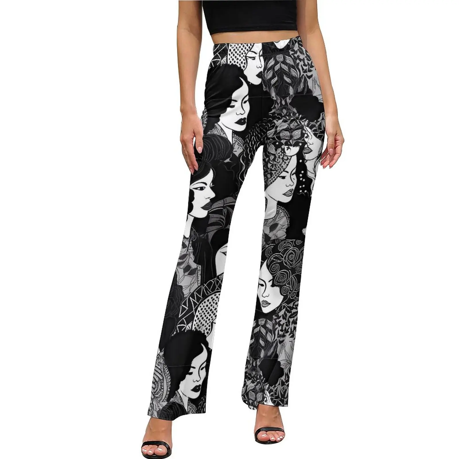 

Fashion Ladies Pants High Waist Pretty Women Street Style Flared Pants Summer Sexy Design Oversize Trousers