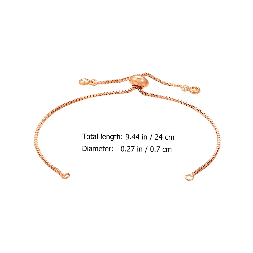

Bracelet Chains Accessories Replacement Chains Adjustable Wrist Chain Brass Replacement Semi Finished Jewelry Making