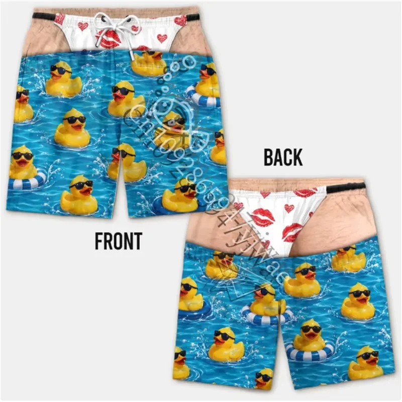 2026 Personalized Funny Men Swimming Travel Shorts Breathable Quick Dry Drawstring Sports Beach Shorts Summer Vacation