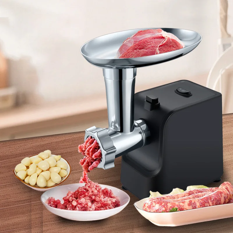 Electric Meat Grinder Sausage Maker with 3 Grinding Plates Food Pusher Meat Mincer Crusher Food Grinder Powerful Kitchen Blender