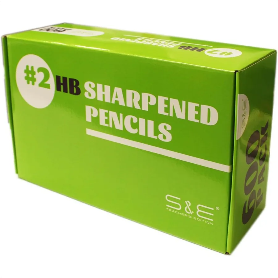 Woodcased 2 Pencils Presharpened Yellow with Erasers 2 HB Lead Bulk Box No. 2 Pencil Back to school 600Pcs