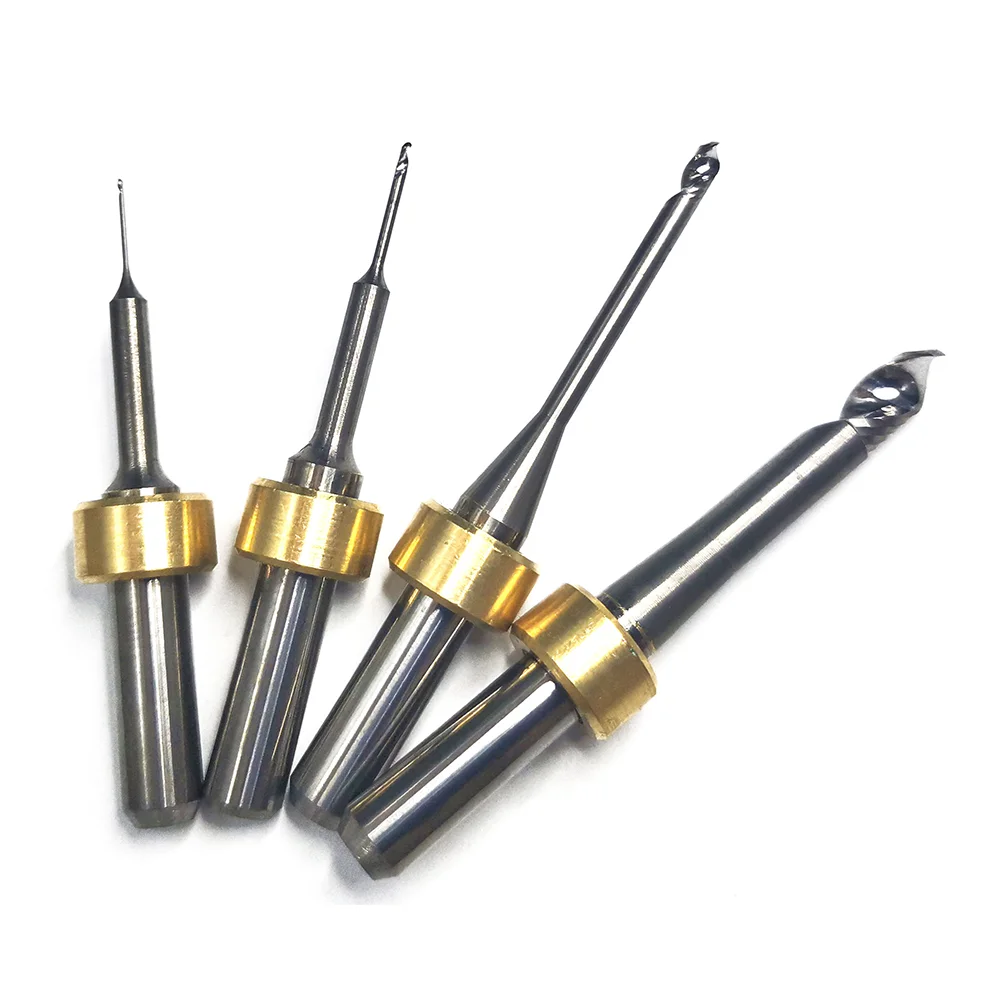 Programill PM7 Drills PMMA Milling Bur Ivoclar-Vivadent CADCAM Machine 0.5/1.0/2.5/5.0mm Milling Cutter For Dental Lab PEEK WAX