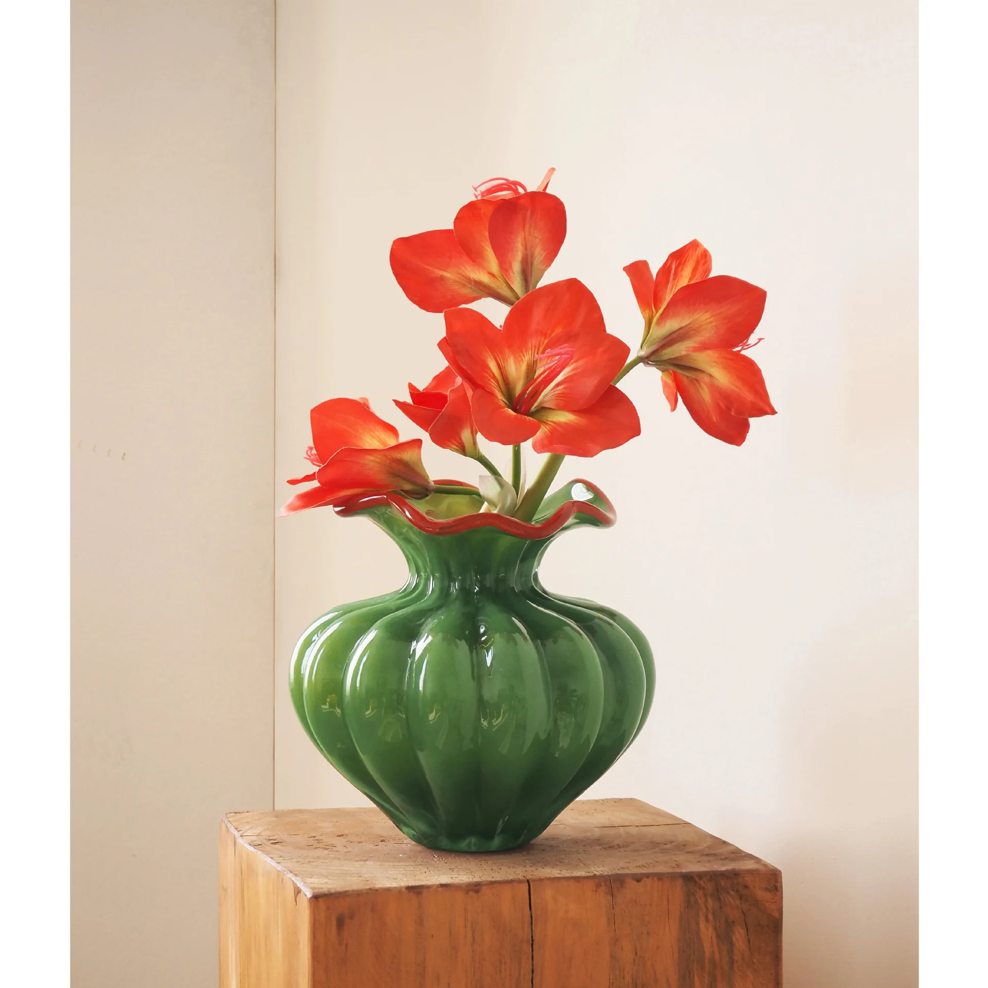 Vase Light Luxury High-grade High-grade Feeling Living Room Tabletop Flower Arrangement Decorative Glass Vase Ornaments