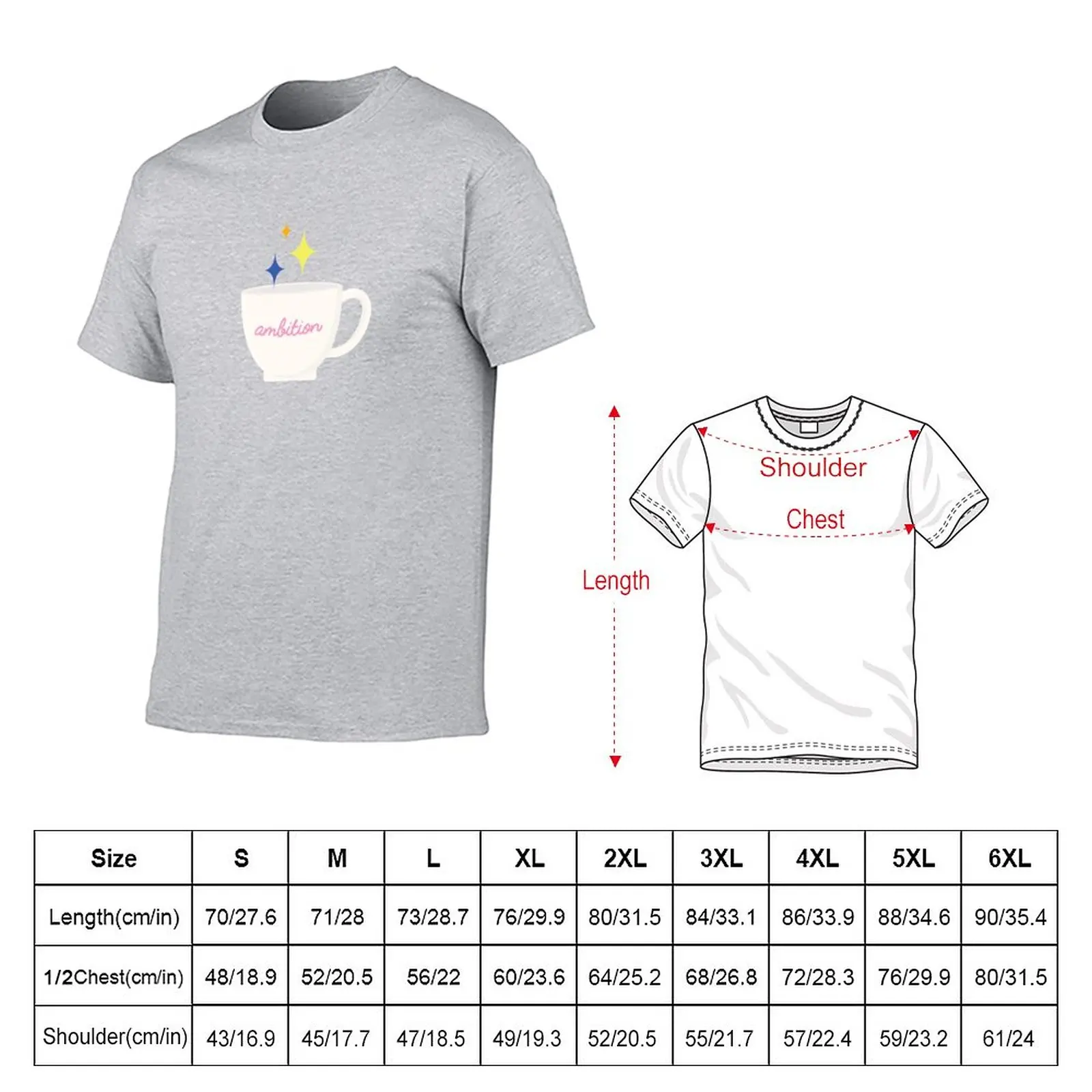 Pour Myself a Cup of Ambition T-Shirt cute clothes boys t shirts Short sleeve tee men