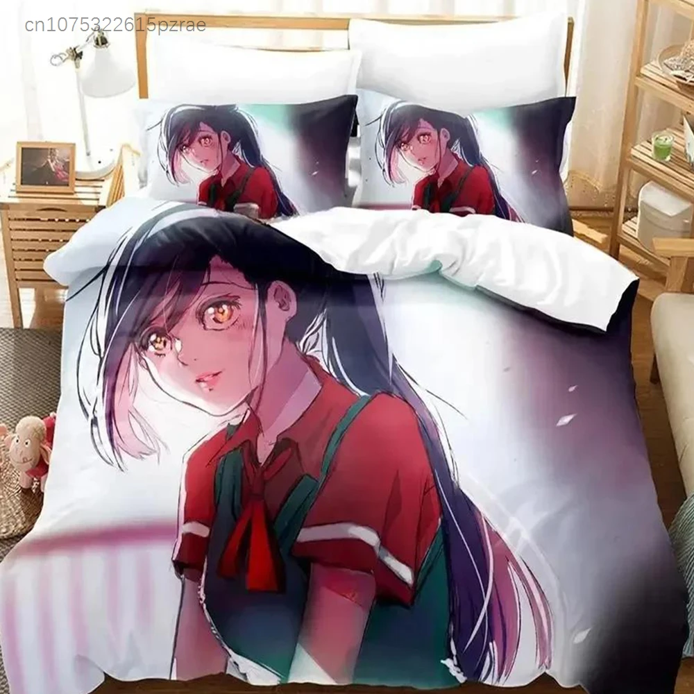 We Never Learn Bedding Set Printed Bed Set With Pillowcase Bed Duvet Cover Soft Queen King Size Bedclothes Home Anime Kawaii Bed 4