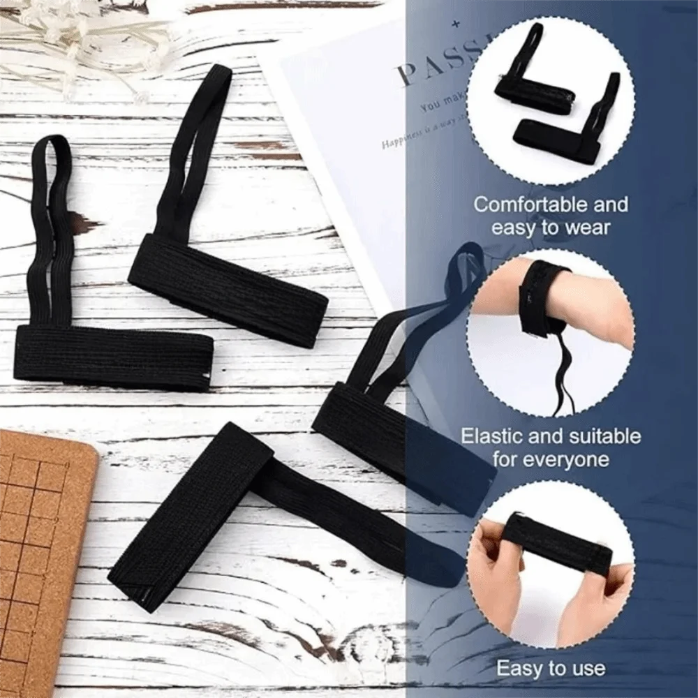 

4 шт. регулируемый дизайн эластичные ремни на запястье нейлоновый материал эластичные строительные ремни безопасности для перчаток металлическая кнопка