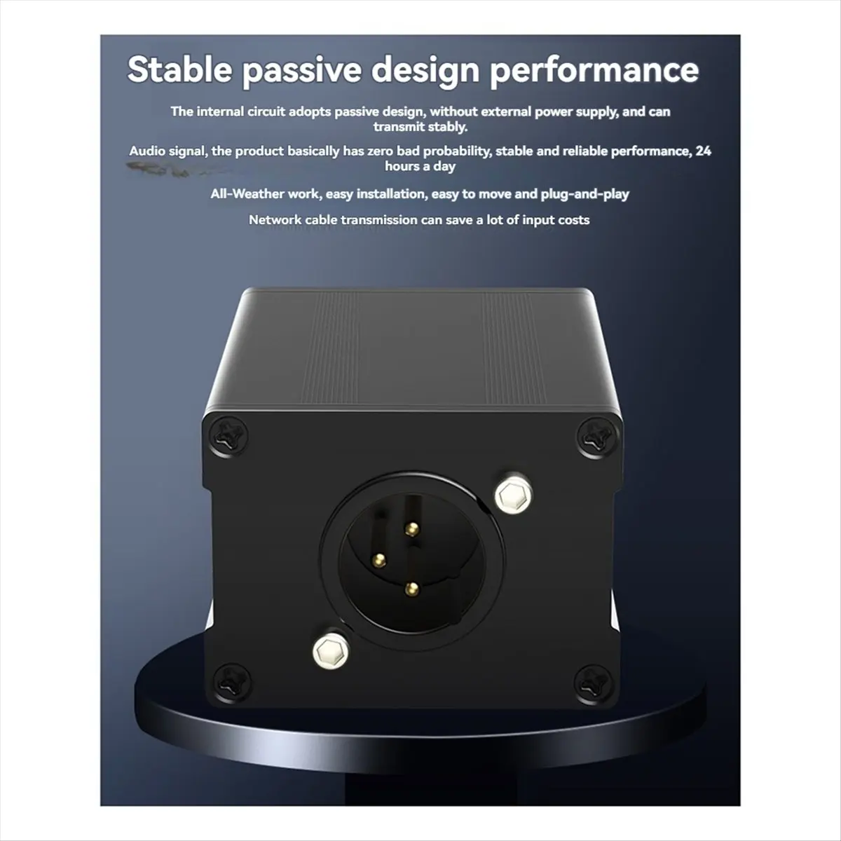 Dual Channel 6.5 XLR Mixer Balanced Audio Signal Isolator Eliminates Current Noise Audio Signal Isolator Audio System