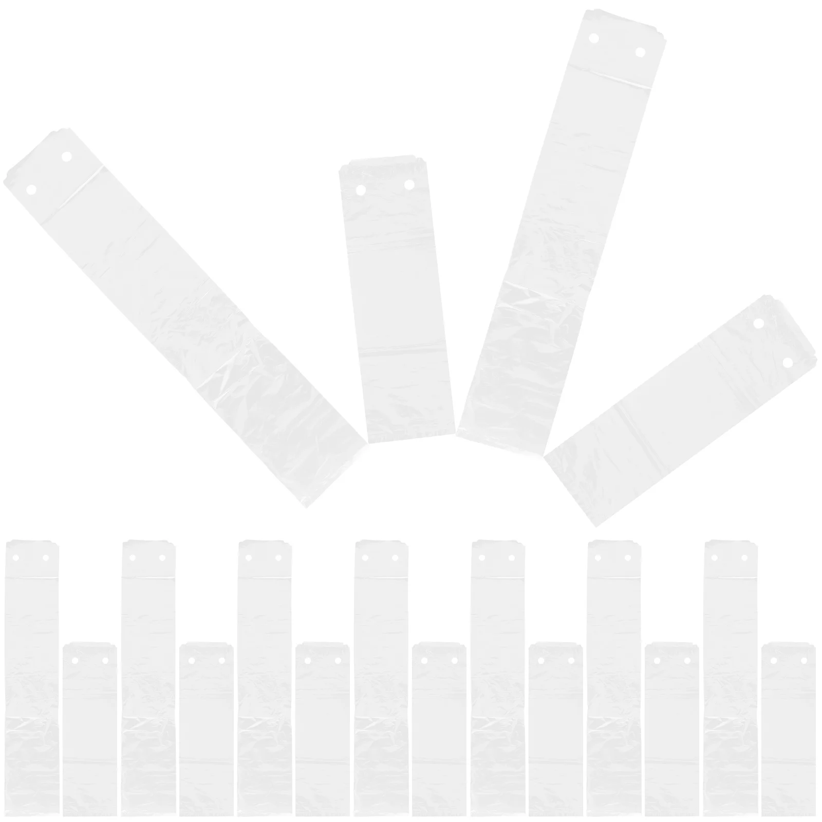 

200pcs Umbrella 13x43cm Short 13x72cm Long Transparent PE Disposable Umbrella Container Rainy Day Home Accessories