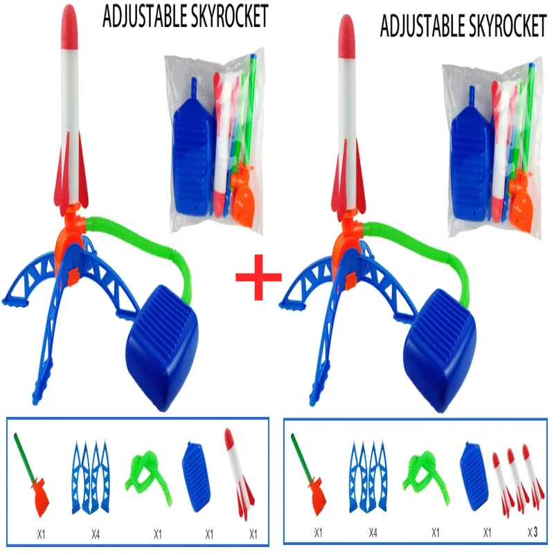 Air Rocket Fußpumpe Launcher Outdoor Air Pressing Pedal Soaring Rocket Toy Kids Game Suit Jumping Sport Game Kids Toy Gift