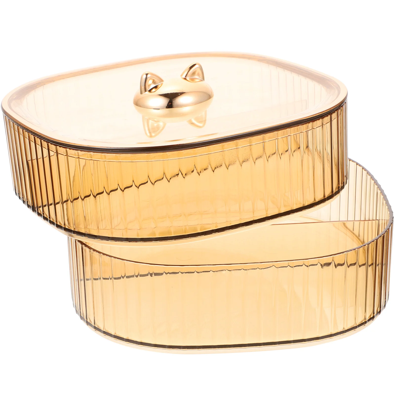 Decorative Multi-Layer Candy Tray Snack Plate Clear Storage Organizer for Party Home Use Easy Clean Gift Friends