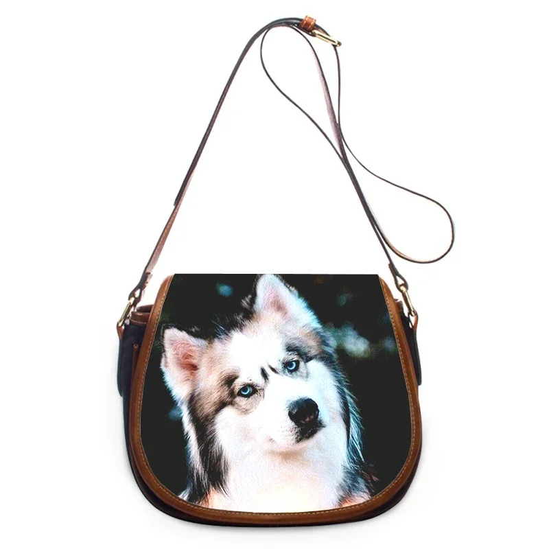 Husky dog funny cool 3D Print New Fashion Women Crossbody Bag Luxury Handbags Women Bags Zipper Shoulder Bag Women Shoulder Bag