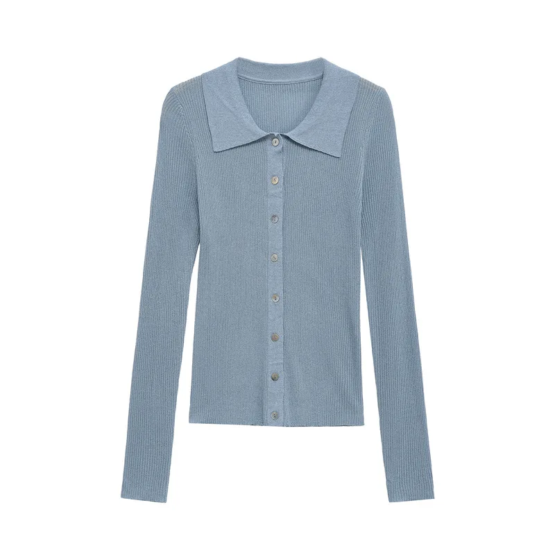 

2025 Autumn New Versatile Solid Color Women Loose Hoodie Fashion Collar Female Casual Knitted Shirt