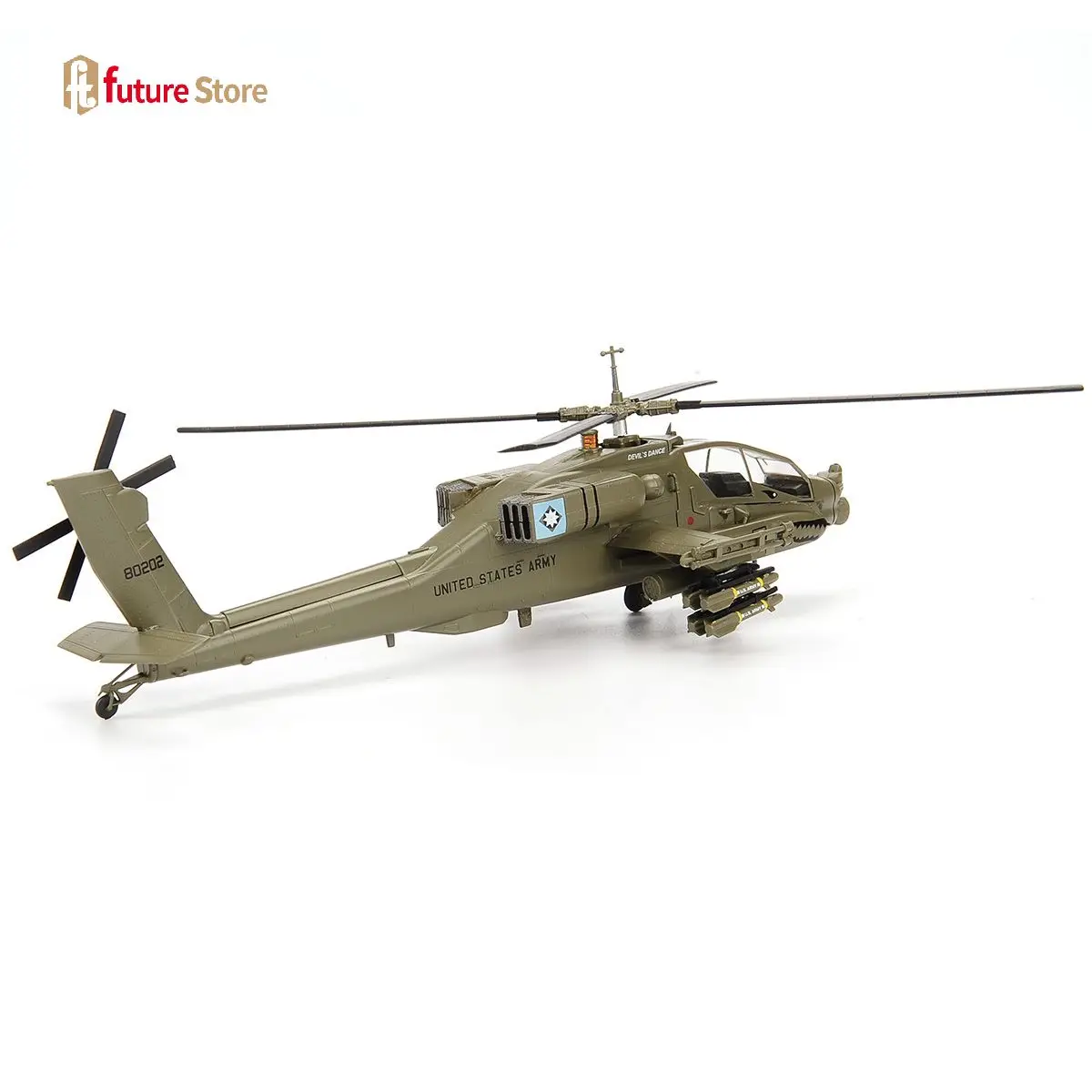 1/72 Apache AH-64A Helicopter US Military Models Aircraft Afghanistan Model Collection Display