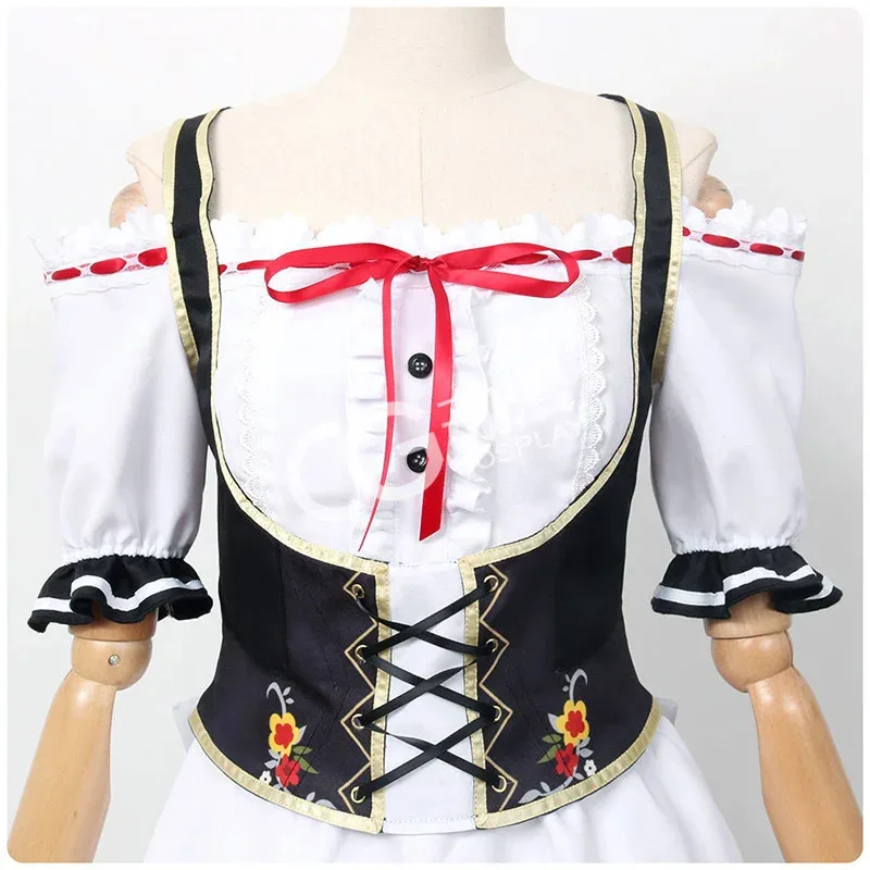 씨애니메 러브라이브! Nijigasaki 고등학교 아이돌 클럽 Emma Verde 코스프레 의상 여성 메이드 복장 할로윈 유니폼 맞춤 제작