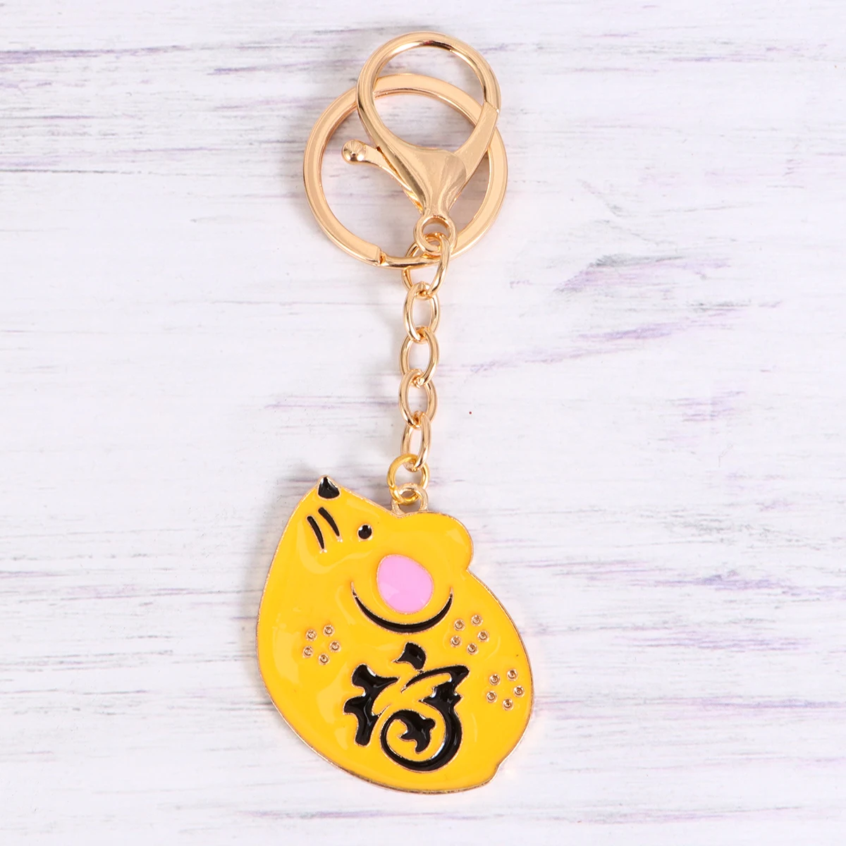 

Red Fu Year Small Gift Rat Animal Decoration Exquisite Ring Pendant for Bag Key Holder Backpack Key Small Gift