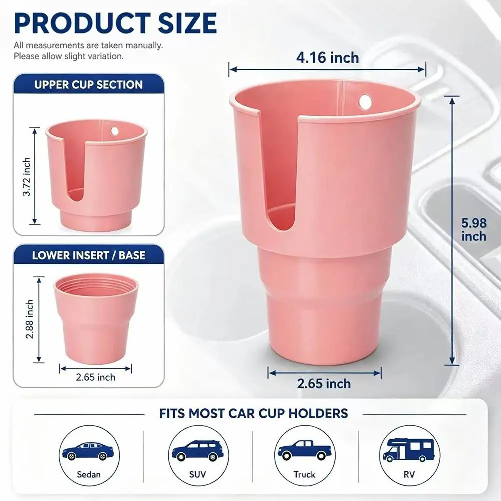 Auto-Getränkehalter-Adapter für 32-40oz Tumbler-Becher, Wasserflaschenhalter, universelles Auto-Innenzubehör – Detail 8