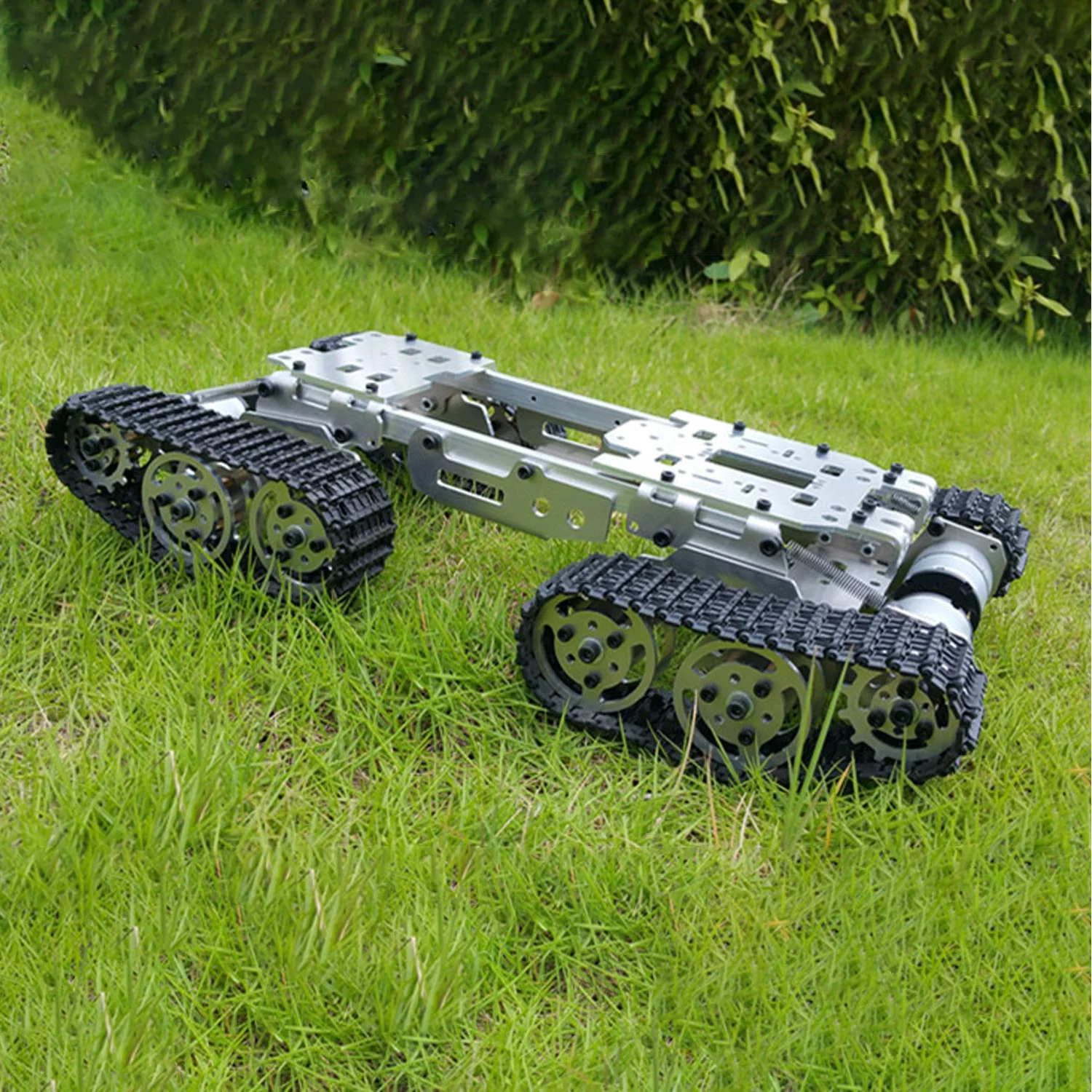 Tank Chassis Crawler 4WD smart Tank Car Chassis for DIY Toy Mobile Platform Mounting Interface for Servo Robot Arm