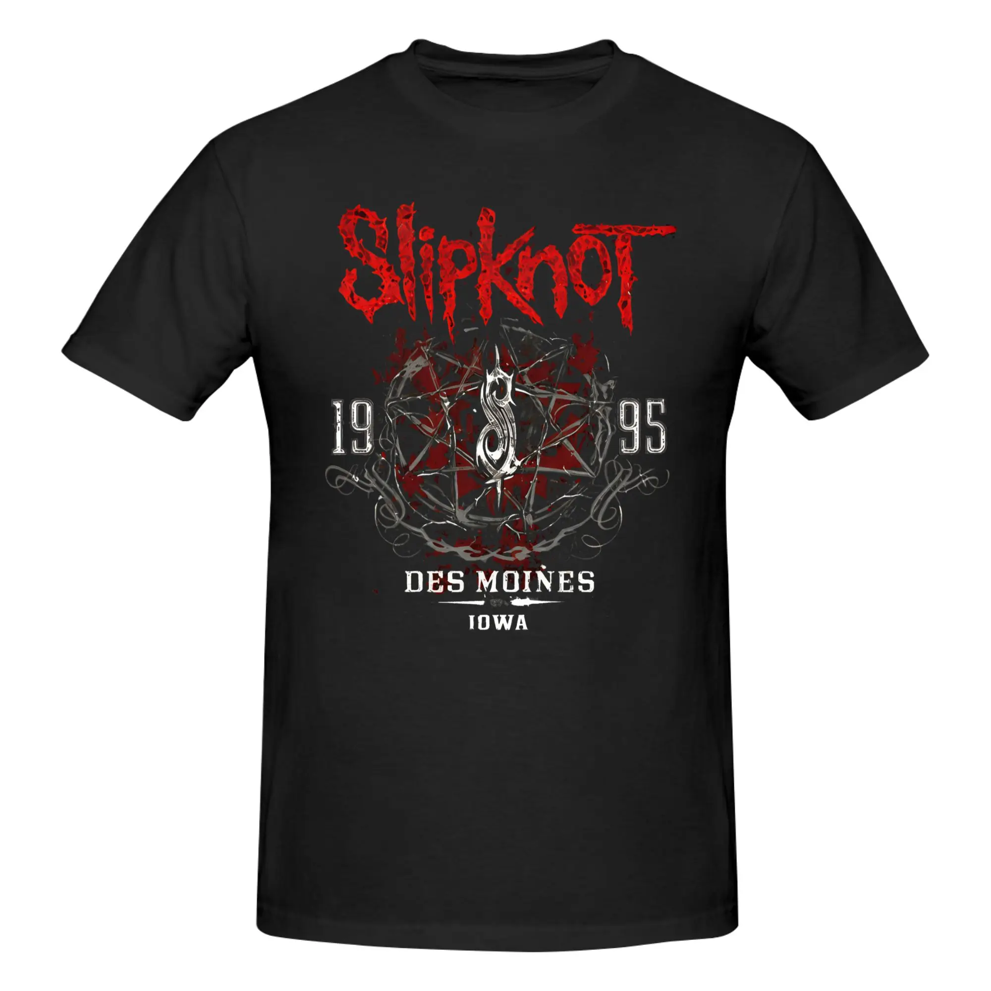 1 Piece Established 1995 Novelty 100% Cotton T-Shirt Slipk-nots Tops Tees For Men