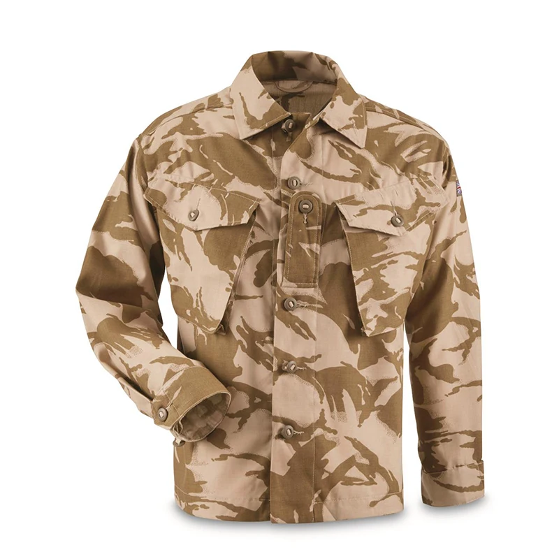 Uniforme militaire britannique pour hommes, chemise du désert en Y, extérieur, printemps