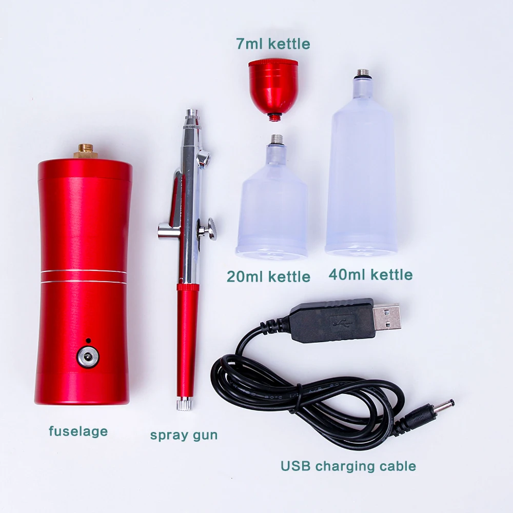 Pottery Portable Spray Gun Stainless Steel Spray Pot Glaze Tool with Air Pump Paint Spray Gun Ceramic Glazing Blowing Glaze