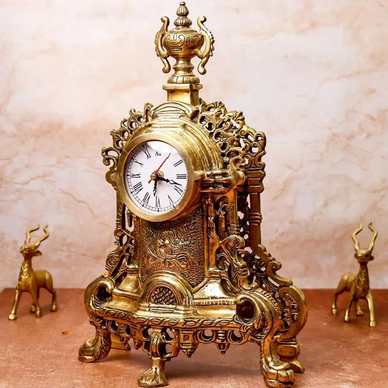 Antique retro table clock handmade modern unique home decoration