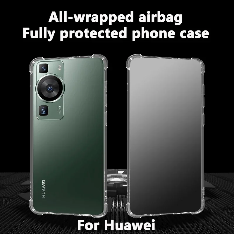 

Airbag Shockproof Silicone Phone Case For Huawei mate 50 40 pro lite 50e 40e P60 P50 pro 4G 5G case Clear Gel TPU Soft Case