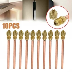 Pièces de remplissage de tuyaux en cuivre pour climatisation, vannes d'entretien indispensables, outils Hylique, 6mm, 10 pièces par ensemble
