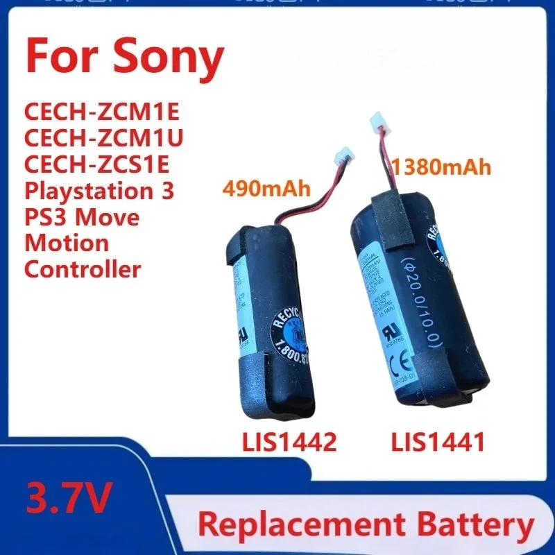 

1380mAh/490mAh LIS1441 LIS1442 Battery for Sony CECH-ZCM1E CECH-ZCM1U CECH-ZCS1E Playstation 3 PS3 Move Motion Controller LIP14