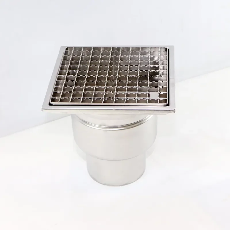 for High Grade SS304 316 Stainless Steel Modern Anti Odor Hygienic Square Floor Drain Satin Polished Surface Eco Friendly