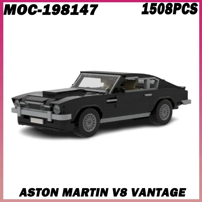 

1508 шт. MOC- 198147 Роскошный бренд ретро спортивный автомобиль V8 Vantage игрушечный автомобиль модель строительные блоки для взрослых детей игрушки Рождественский подарок