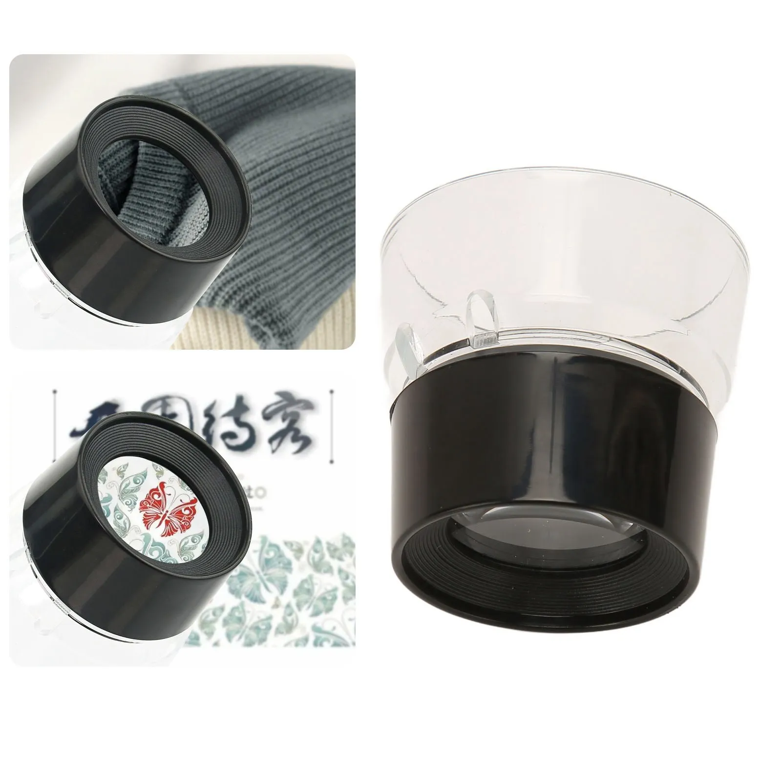 10X Power Stand Magnifier Compact Portable Cylinder Magnifier Desktop Magnifying Glass for Jewelry Appraisal
