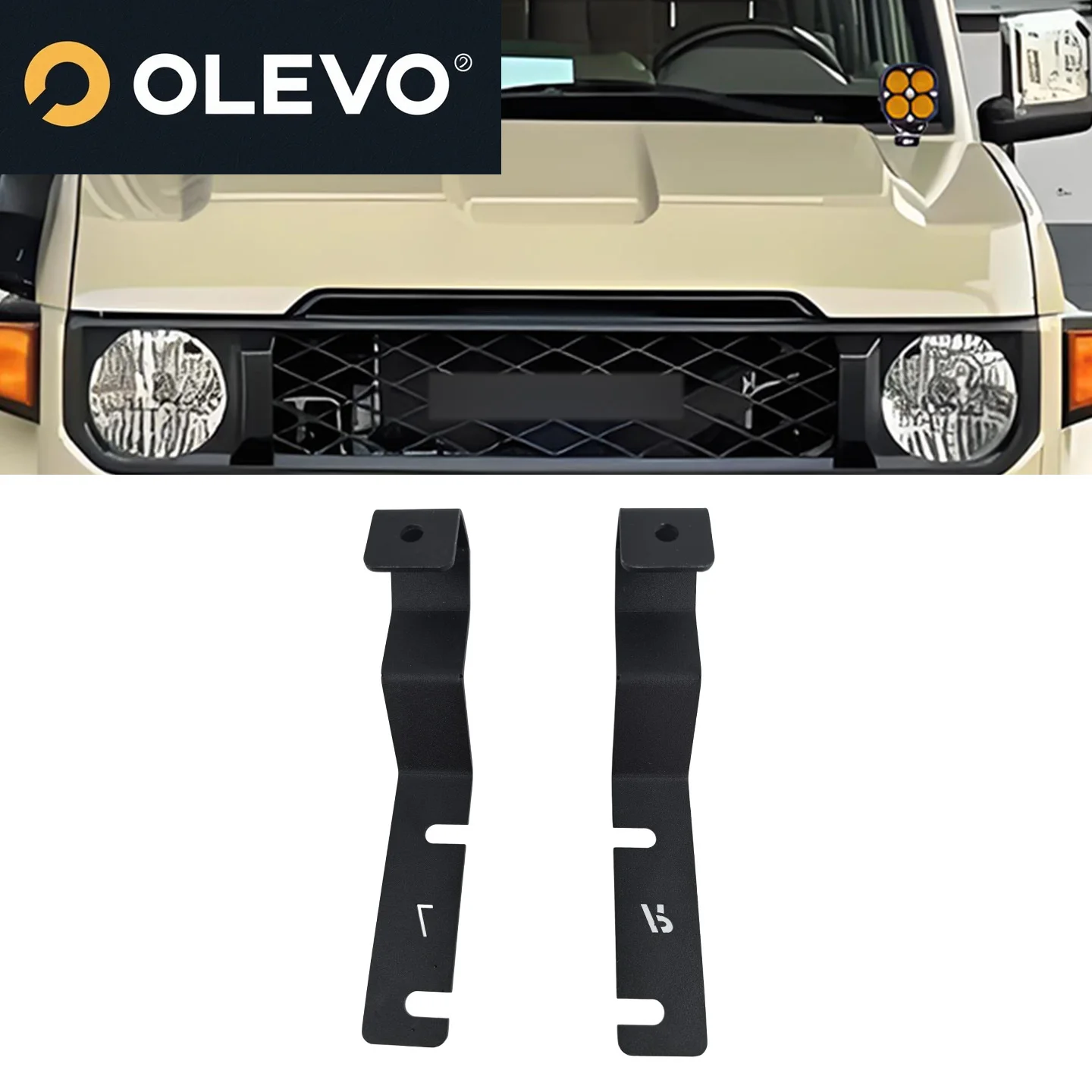 New Engine hood light bracket Fit for Toyota Land Cruiser LC76 A-pillar spotlight holder LC70 LC71 LC78 LC79 work light Brackets