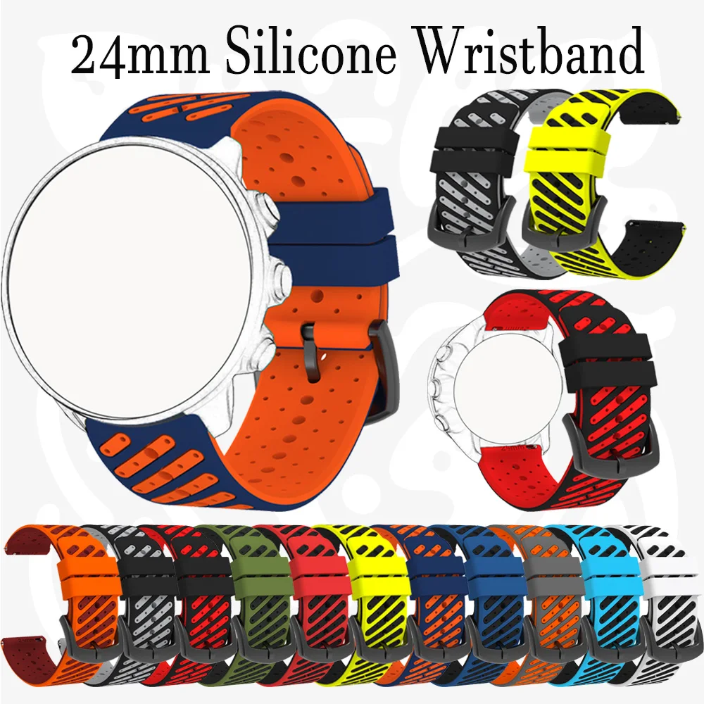 24mm Armband für TicWatch Pro 5 Band Ersatzarmband für TicWatch Pro 5 Smartwatch Silikon Sportarmband Armband Correa