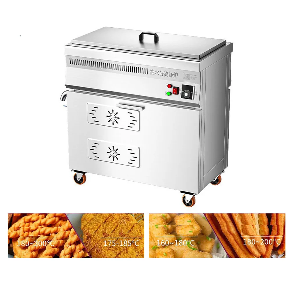 

Commercial Induction Oil-Water Separation Deep Fryer Stainless Steel Automatic Temperature Control Fryer for Restaurant Hotel