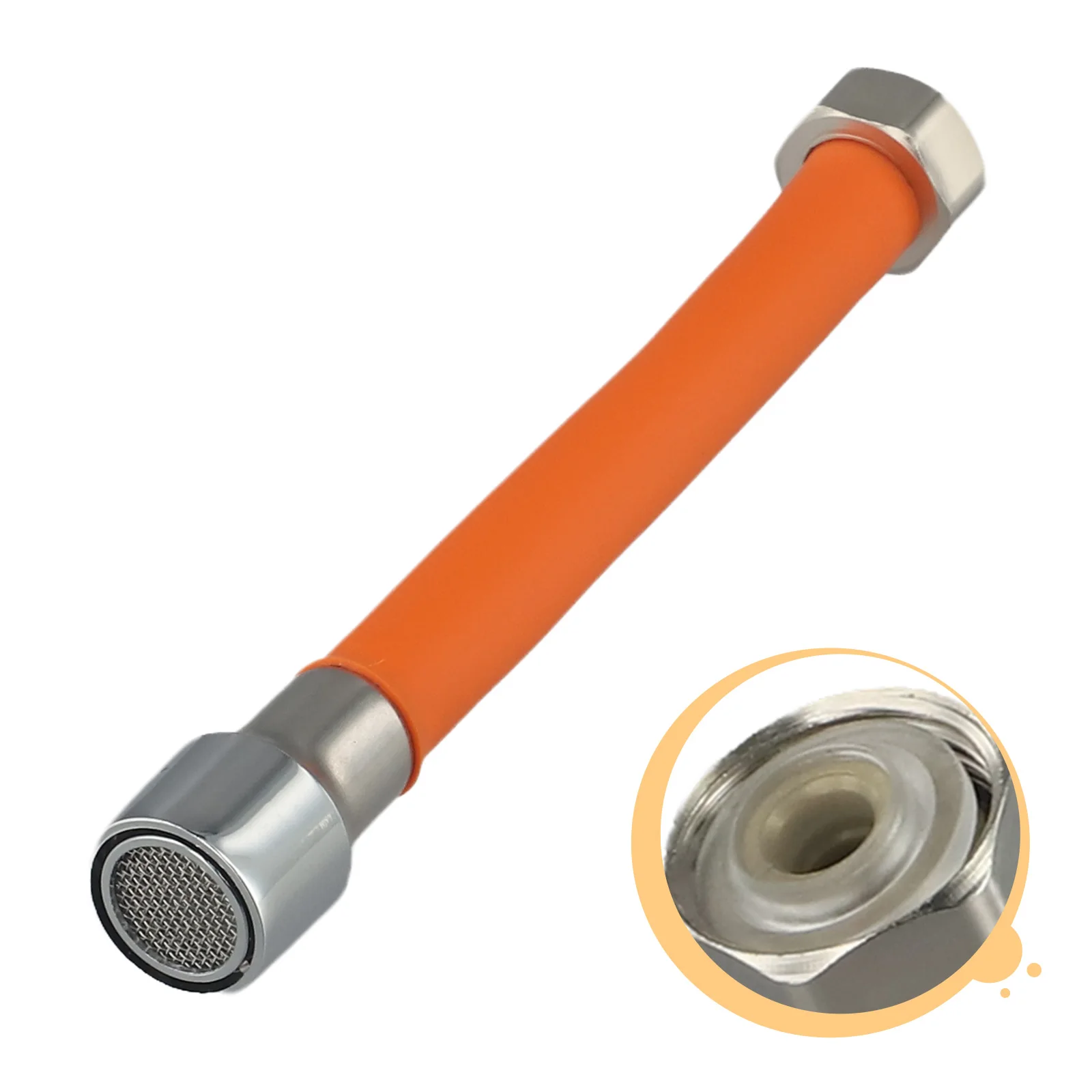 

Новый удлинитель для смесителя из силиконового геля, 1 шт., аксессуар, длина изгиба 20/30/50 см, оранжевый цвет, сменный.