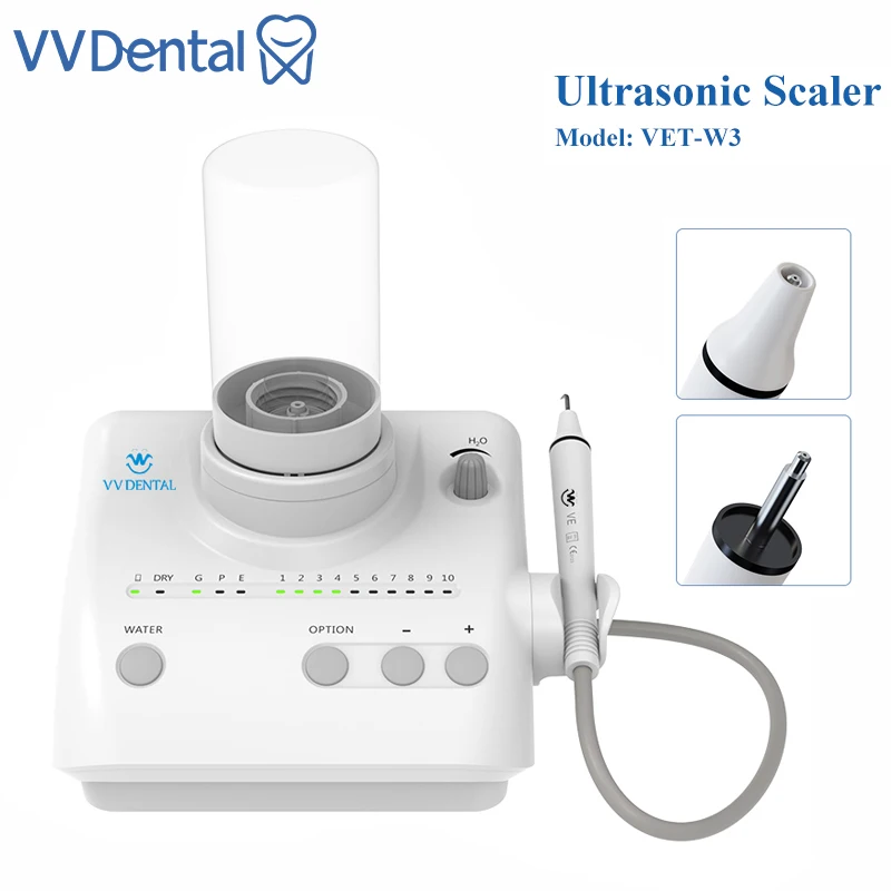 

VVDental Dental Ultrasound Scaler Machine Tartar Water Supply Cleaning Device Scaler for Teeth Scaling Stain To Remove Stains Te