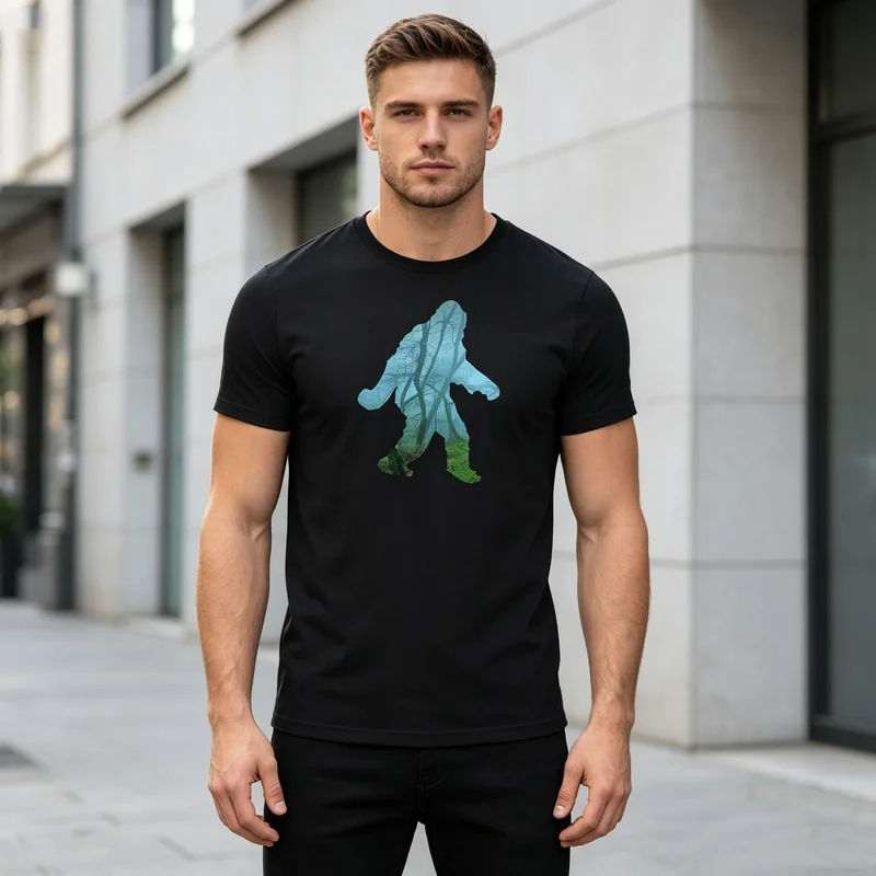 Camiseta vintage Sasquatch Big - Outdoor Hunting Graphic Tees avaliação e preço