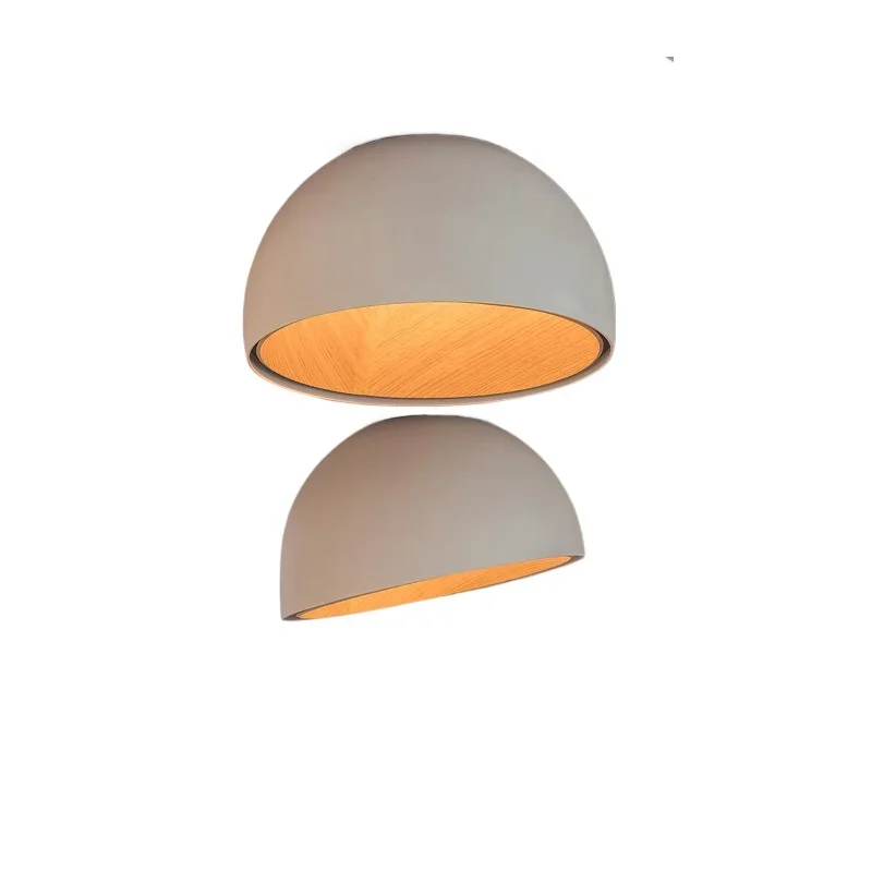 

Oblique bedroom light ceiling, light creative children's room light personality, wooden Japanese wabi-sabi cream wind