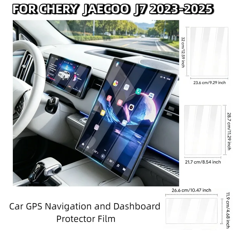 Screen Protector Film For Chery Jaecoo J7/Chery Jaecoo 7 2023 Car GPS Navigation and Dashboard Protection Film Anti-scratch