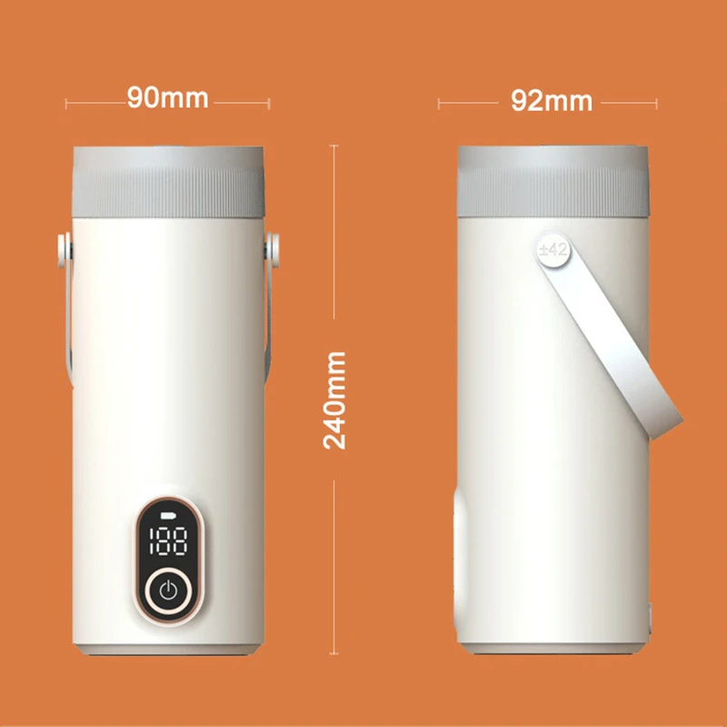 27000Ma Rechargeable Battery Portable Electric Kettle Water Boiler Cup Coffee Temperature Control Smart Water Kettle Thermos