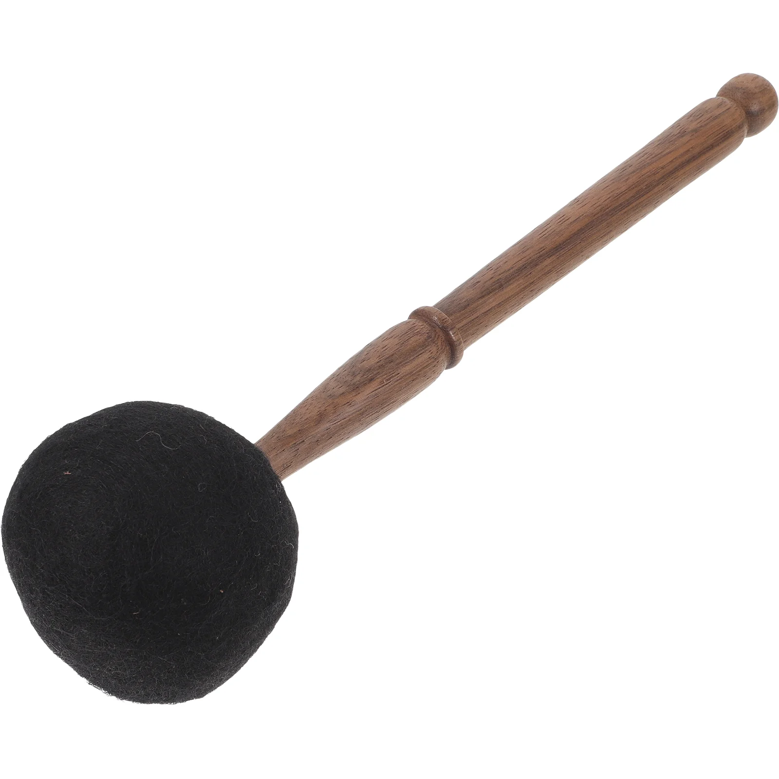 

Singing Bowl Mallet Wool Felt Hammer Black Wooden Striker Medium Size Handmade Nepal Tibet Sound Bowl Accessory