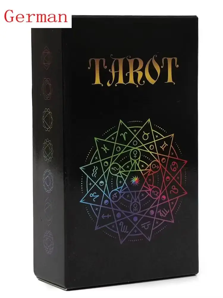  Deutsche Tarotkarten, deutsches Tarot-Deck, Spielkarten, Schicksals-Wahrsagespiel, Brettspiel mit Papieranleitung, Familien- und Partyspiel